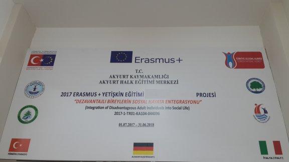 2017 ERASMUS +  DEZAVANTAJLI BİREYLERİN SOSYAL HAYATA ENTEGRASYONU