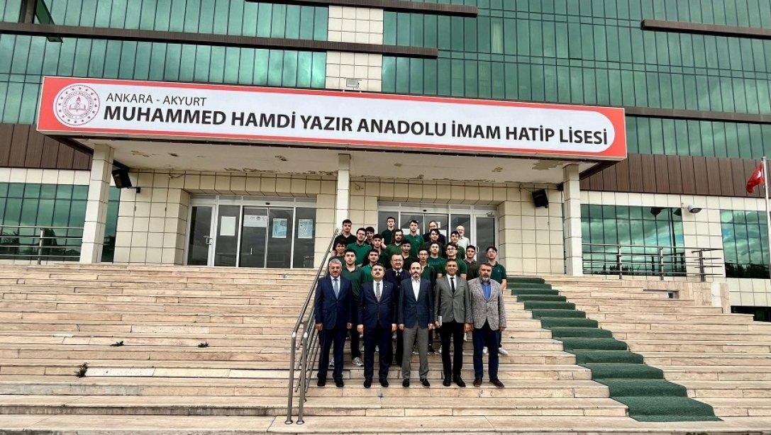 KAYMAKAMIMIZ MEHMET TUNÇ MUHAMMED HAMDİ YAZIR ANADOLU İMAM HATİP LİSESİ 11. SINIF VE 12. SINIF ÖĞRENCİLERİ İLE BİR ARAYA GELDİ.